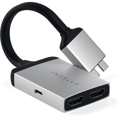 Satechi USB-C zu (HDMI, 15.60 cm), Data + Video Adapter, Silber Satechi USB-C zu (HDMI, 15.60 cm), Data + Video Adapter, Silber