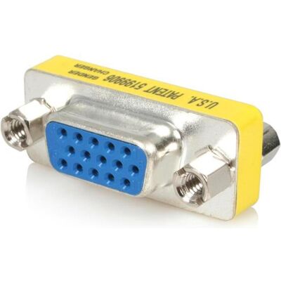 StarTech Slimline VGA Gender Changer (VGA, VGA), Video Adapter, Silber StarTech Slimline VGA Gender Changer (VGA, VGA), Video Adapter, Silber