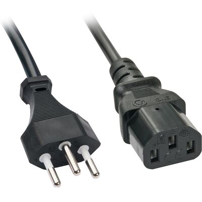 Lindy IEC-Netzkabel (0.70 m), Stromkabel, Schwarz Lindy IEC-Netzkabel (0.70 m), Stromkabel, Schwarz