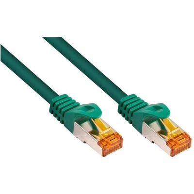Varia Cat. 7 RJ45 Patchkabel, TPE, grün, 2m (S/FTP, CAT7, 2 m), Netzwerkkabel Varia Cat. 7 RJ45 Patchkabel, TPE, grün, 2m (S/FTP, CAT7, 2 m), Netzwerkkabel