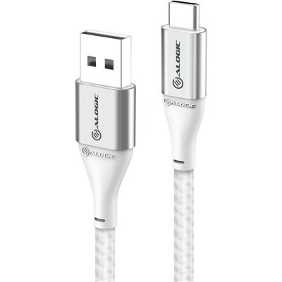 Alogic Silber USB-C auf USB-A 30cm Kabel Alogic Silber USB-C auf USB-A 30cm Kabel