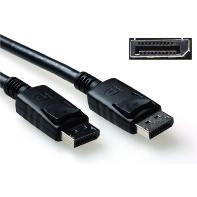 ACT 3 metre DisplayPort cable male (3 m), Videokabel, Schwarz ACT 3 metre DisplayPort cable male (3 m), Videokabel, Schwarz