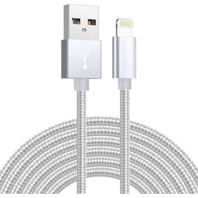 SiGN - USB to Lightning Kabel - 3 m - Nylon - Kabel SiGN - USB to Lightning Kabel - 3 m - Nylon - Kabel