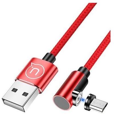 USAMS SJ446USB02 Magnetisches USB Micro Kabel - 1m Rot - Ladekabel USAMS SJ446USB02 Magnetisches USB Micro Kabel - 1m Rot - Ladekabel