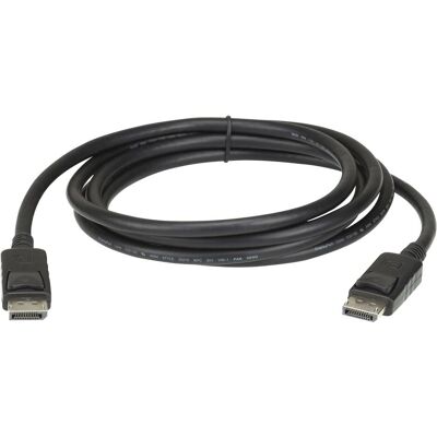 Aten DisplayPort rev.1.2 Cable -7D03DP Black, DP to DP (3 m), Videokabel, Schwarz Aten DisplayPort rev.1.2 Cable -7D03DP Black, DP to DP (3 m), Videokabel, Schwarz