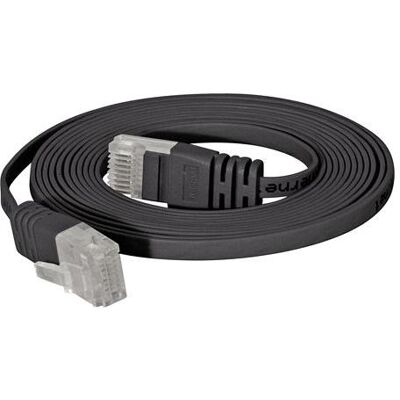 Tecline Patchkabel Cat.6 U/UTP, ungeschirmt, flach, schwarz, 2.0m superflaches Patchkabel z.B. für die Verle (U/UTP, UTP, CAT6, 2 m), Netzwerkkabel Tecline Patchkabel Cat.6 U/UTP, ungeschirmt, flach, schwarz, 2.0m superflaches Patchkabel z.B. für die Verle (U/UTP, UTP, CAT6, 2 m), Netzwerkkabel