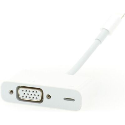 Apple Lightning auf VGA Adapter, Video Adapter, Weiss Apple Lightning auf VGA Adapter, Video Adapter, Weiss