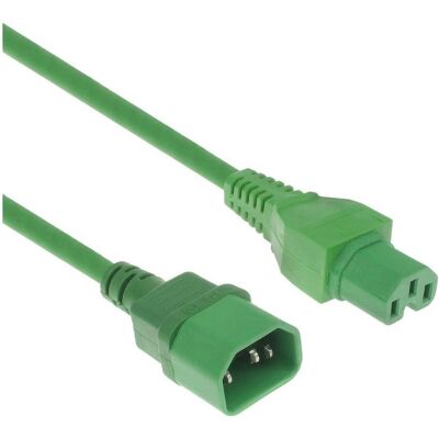 ACT Powercord C14 - C15 green 1.5 m (1.50 m), Stromkabel, Grün ACT Powercord C14 - C15 green 1.5 m (1.50 m), Stromkabel, Grün