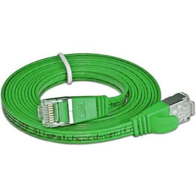 SLIM Modell Cat6 Netzwerkkabel - 0,15 m - Grün SLIM Modell Cat6 Netzwerkkabel - 0,15 m - Grün