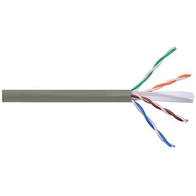 Delight UTP Cat6 Ethernet-Kabel - 305m - Grau - Netzwerkkabel Delight UTP Cat6 Ethernet-Kabel - 305m - Grau - Netzwerkkabel