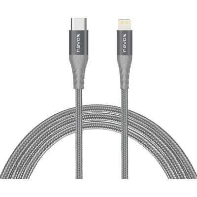 Nevox 2M Lightning zu Type C USB Datenkabel MFi Nylon geflochten (2 m, USB 3.2 Gen 1), USB Kabel Nevox 2M Lightning zu Type C USB Datenkabel MFi Nylon geflochten (2 m, USB 3.2 Gen 1), USB Kabel