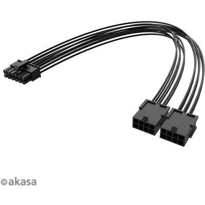 Akasa PCIe 12-Pin na Dual 8-Pin adaptÃr (30 cm, 8 pin EPS), Interne Kabel (PC) Akasa PCIe 12-Pin na Dual 8-Pin adaptÃr (30 cm, 8 pin EPS), Interne Kabel (PC)