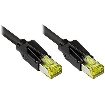 Varia Patchkabel Cat.7 Draka UC900 Hirose TM31 beidseitig, 0,5m schwarz (S/FTP, CAT7, 0.50 m), Netzwerkkabel Varia Patchkabel Cat.7 Draka UC900 Hirose TM31 beidseitig, 0,5m schwarz (S/FTP, CAT7, 0.50 m), Netzwerkkabel