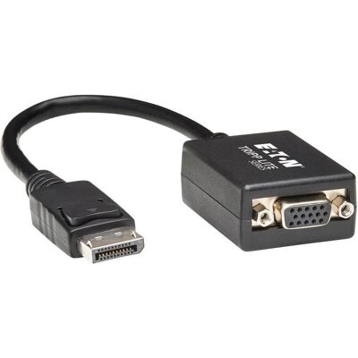 Eaton DisplayPort to VGA Active Adapter Video Converter M/F 6inch 15.24cm (VGA, 15.20 cm), Data + Video Adapter, Schwarz Eaton DisplayPort to VGA Active Adapter Video Converter M/F 6inch 15.24cm (VGA, 15.20 cm), Data + Video Adapter, Schwarz