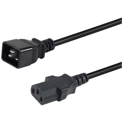 Equip Netzkabel Anschl. -> C13 180°gew. sw (3 m), Stromkabel, Schwarz Equip Netzkabel Anschl. -> C13 180°gew. sw (3 m), Stromkabel, Schwarz