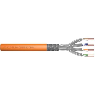 Digitus CAT 7 S-FTP Installationskabel, 1200 MHz B2ca (EN 50575), AWG 23/1, 1000 m Trommel, Simplex, Farbe O (CAT7), Netzwerkkabel Digitus CAT 7 S-FTP Installationskabel, 1200 MHz B2ca (EN 50575), AWG 23/1, 1000 m Trommel, Simplex, Farbe O (CAT7), Netzwerkkabel