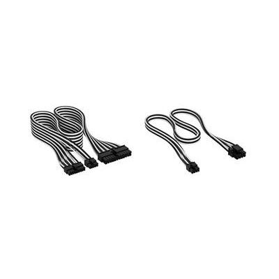 Corsair Premium Individually Sleeved DC Cable Starter Kit, Type 5 (Generation 5), BLACK/WHITE, Interne Kabel (PC) Corsair Premium Individually Sleeved DC Cable Starter Kit, Type 5 (Generation 5), BLACK/WHITE, Interne Kabel (PC)