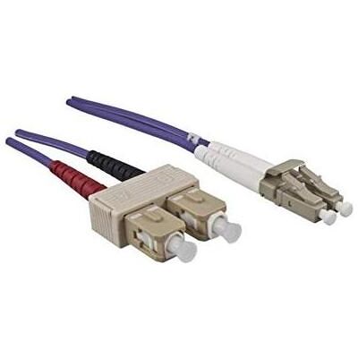 Dinic LWL Kabel OM4, 50µ, LC / SC Stecker Multimode, erikaviolett, duplex, LSZH, 100m (100 m), Netzwerkkabel Dinic LWL Kabel OM4, 50µ, LC / SC Stecker Multimode, erikaviolett, duplex, LSZH, 100m (100 m), Netzwerkkabel