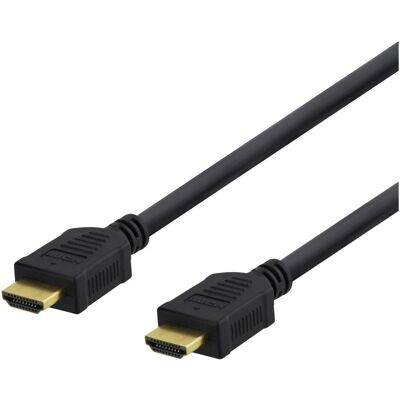 Deltaco HDMI-1050D - HDMI med Ethernet - Kabel - Digital/Display/Video (5 m), Videokabel, Schwarz Deltaco HDMI-1050D - HDMI med Ethernet - Kabel - Digital/Display/Video (5 m), Videokabel, Schwarz