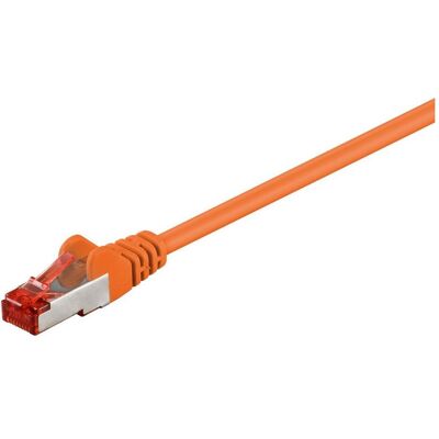 Goobay CAT 6 Patchkabel, S/FTP (PiMF), Orange, 7.5 m (S/FTP, CAT6, 7.50 m), Netzwerkkabel Goobay CAT 6 Patchkabel, S/FTP (PiMF), Orange, 7.5 m (S/FTP, CAT6, 7.50 m), Netzwerkkabel