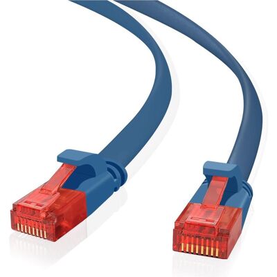 Helos ultra slim Patchkabel U/UTP Cat 6 blau 7,5m (U/UTP, CAT6, 7.50 m), Netzwerkkabel Helos ultra slim Patchkabel U/UTP Cat 6 blau 7,5m (U/UTP, CAT6, 7.50 m), Netzwerkkabel