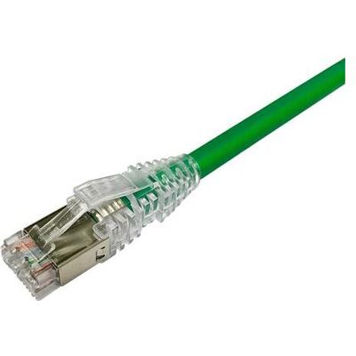Commscope NETCONNECT Patchkabel kat 6A S/FTP PiMF, laengde: 0,5 m farve: grøn med LSZH kappe, Netzwerkkabel Commscope NETCONNECT Patchkabel kat 6A S/FTP PiMF, laengde: 0,5 m farve: grøn med LSZH kappe, Netzwerkkabel