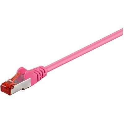 Goobay CAT 6 Patchkabel, S/FTP (PiMF), Magenta, 3 m (S/FTP, CAT6, 3 m), Netzwerkkabel Goobay CAT 6 Patchkabel, S/FTP (PiMF), Magenta, 3 m (S/FTP, CAT6, 3 m), Netzwerkkabel