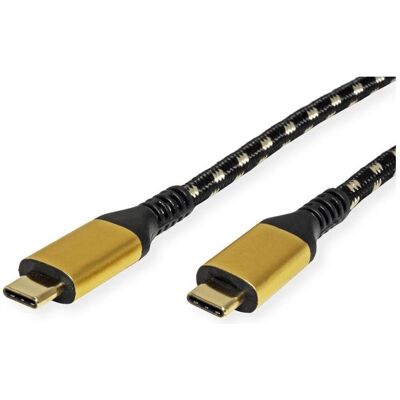 Roline Usb Typ C – USB Typ C (1 m, USB 4, 100 W), USB Kabel Roline Usb Typ C – USB Typ C (1 m, USB 4, 100 W), USB Kabel