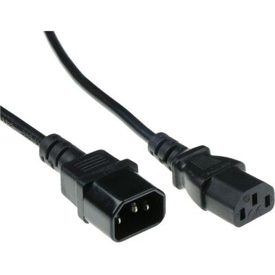 ACT 230V connection cable C13 (3 m), Stromkabel, Schwarz ACT 230V connection cable C13 (3 m), Stromkabel, Schwarz