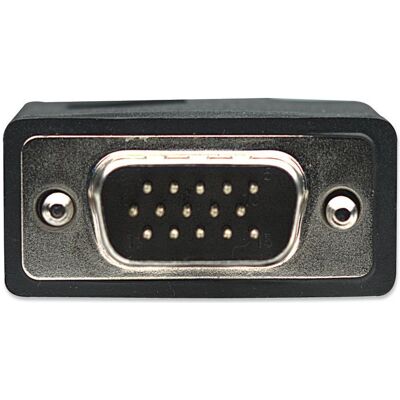 Manhattan Monitorkabel mit Ferritkernen, HD15 Stecker auf HD15 Stecker mit Ferritkern (10 m), Videokabel, Schwarz Manhattan Monitorkabel mit Ferritkernen, HD15 Stecker auf HD15 Stecker mit Ferritkern (10 m), Videokabel, Schwarz