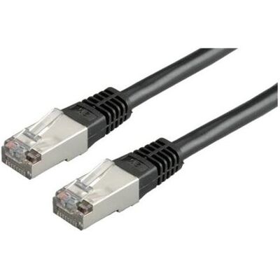 Roline S/FTP-Patchkabel Kat. 5e, schwarz, 2 m (S/FTP, CAT5e, 2 m), Netzwerkkabel Roline S/FTP-Patchkabel Kat. 5e, schwarz, 2 m (S/FTP, CAT5e, 2 m), Netzwerkkabel
