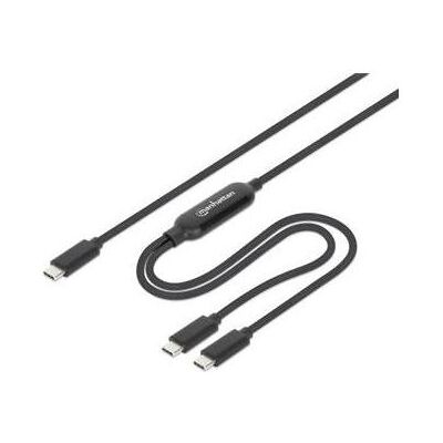 Manhattan Dual USB-C Ladekabel 100 W, 2 m (2 m, 100 W), USB Kabel Manhattan Dual USB-C Ladekabel 100 W, 2 m (2 m, 100 W), USB Kabel