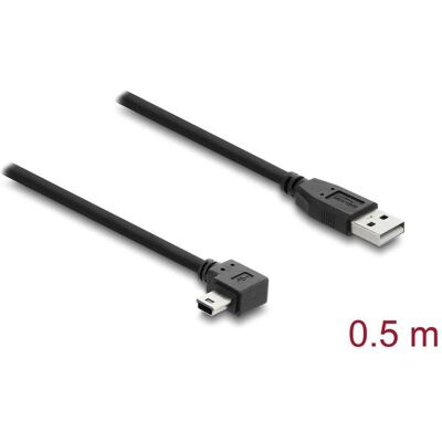 Delock USB Kabel Type-A Mini-B 0,5 m Schwarz Delock USB Kabel Type-A Mini-B 0,5 m Schwarz