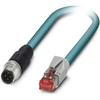 Phoenix Contact M12 / RJ45 Netzwerkkabel - Blau 0,5m Phoenix Contact M12 / RJ45 Netzwerkkabel - Blau 0,5m