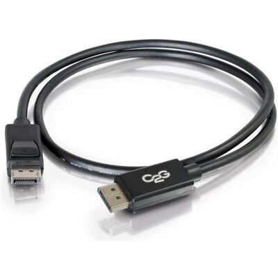 C2G 54400 DisplayPort Cable with Latches M/M, 8K UHD Comptatible - Digital Audio Video, Black (3 Fee (0.91 m), Videokabel, Schwarz C2G 54400 DisplayPort Cable with Latches M/M, 8K UHD Comptatible - Digital Audio Video, Black (3 Fee (0.91 m), Videokabel, Schwarz