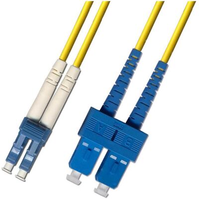 OEM Optický patchkabel duplexní, LC-SC 9/125um SM 0,5m, OS2 (0.50 m), Netzwerkkabel OEM Optický patchkabel duplexní, LC-SC 9/125um SM 0,5m, OS2 (0.50 m), Netzwerkkabel