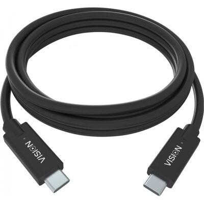 Vision USB-Kabel USB-C (M) bis USB-C (M) (2 m, USB 3.2 Gen 1), USB Kabel Vision USB-Kabel USB-C (M) bis USB-C (M) (2 m, USB 3.2 Gen 1), USB Kabel