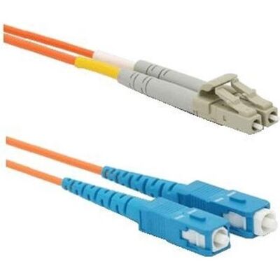 OEM Optisches Patchkabel Duplex LC-SC 50/125 µm MM, 1m, OM2 (1 m), Netzwerkkabel OEM Optisches Patchkabel Duplex LC-SC 50/125 µm MM, 1m, OM2 (1 m), Netzwerkkabel