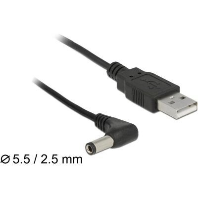 DeLock USB-Stromkabel (1.50 m), Stromkabel, Schwarz DeLock USB-Stromkabel (1.50 m), Stromkabel, Schwarz
