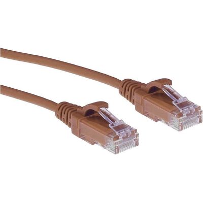 ACT Brown 1 meter LSZH U/UTP CAT6 datacenter slimline patch cable snagless with RJ45 connectors (U/UTP, CAT6, 1 m), Netzwerkkabel ACT Brown 1 meter LSZH U/UTP CAT6 datacenter slimline patch cable snagless with RJ45 connectors (U/UTP, CAT6, 1 m), Netzwerkkabel