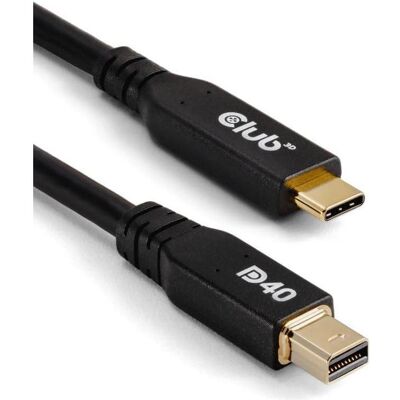 Club 3D USB Typ C — Mini Display Port (2 m), Videokabel, Schwarz Club 3D USB Typ C — Mini Display Port (2 m), Videokabel, Schwarz