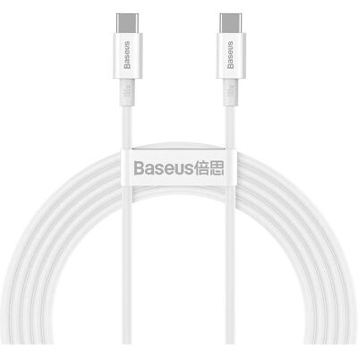 Baseus USB-C auf USB-C Kabel 100W Weiß Baseus USB-C auf USB-C Kabel 100W Weiß