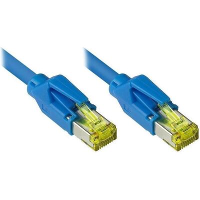 Varia Patchkabel Cat.7 S/FTP Draka UC900 Hirose TM31, 0,5m, LSZH, blau (S/FTP, CAT7, 0.50 m), Netzwerkkabel Varia Patchkabel Cat.7 S/FTP Draka UC900 Hirose TM31, 0,5m, LSZH, blau (S/FTP, CAT7, 0.50 m), Netzwerkkabel