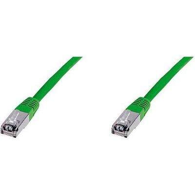 Goobay Patchkabel Cat6 SSTP, 1m, grün (1 m), Netzwerkkabel Goobay Patchkabel Cat6 SSTP, 1m, grün (1 m), Netzwerkkabel