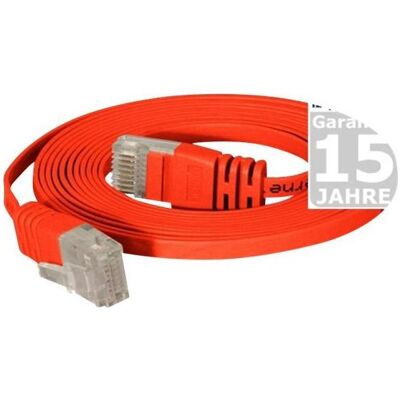 Tecline Patchkabel Cat.6 U/UTP, ungeschirmt, flach, rot, 2.0m superflaches Patchkabel z.B. für die Verlegung (U/UTP, CAT6, 2 m), Netzwerkkabel Tecline Patchkabel Cat.6 U/UTP, ungeschirmt, flach, rot, 2.0m superflaches Patchkabel z.B. für die Verlegung (U/UTP, CAT6, 2 m), Netzwerkkabel