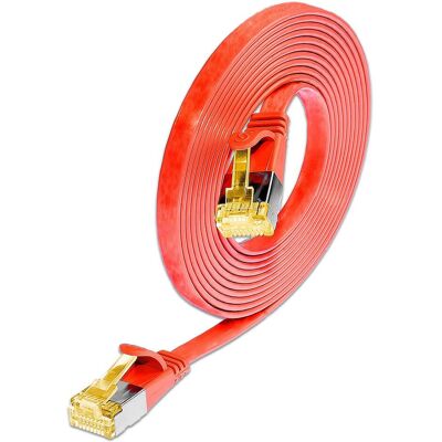 SLIM Patchcords PKW-STP- -K6A 0,25 m Rote Netzwerkkabel SLIM Patchcords PKW-STP- -K6A 0,25 m Rote Netzwerkkabel
