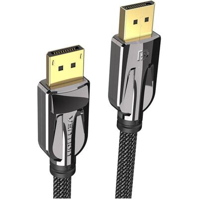 Vention DisplayPort-Kabel - 8K 60Hz, 1,5m, Schwarz Vention DisplayPort-Kabel - 8K 60Hz, 1,5m, Schwarz