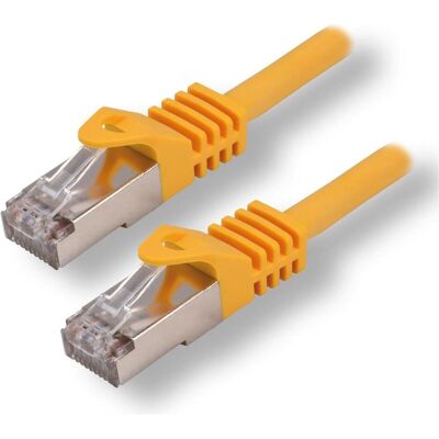 MCL RJ45 100 % C CAT7S/FTP LSZH 2 m gelb (S/FTP, CAT7, 2 m), Netzwerkkabel MCL RJ45 100 % C CAT7S/FTP LSZH 2 m gelb (S/FTP, CAT7, 2 m), Netzwerkkabel