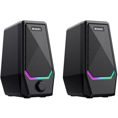 Tracer Głośniki 2.0 Loop 2 RGB USB, PC Lautsprecher, Schwarz Tracer Głośniki 2.0 Loop 2 RGB USB, PC Lautsprecher, Schwarz