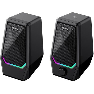 Tracer Głośniki 2.0 Loop 2 RGB USB, PC Lautsprecher, Schwarz Tracer Głośniki 2.0 Loop 2 RGB USB, PC Lautsprecher, Schwarz